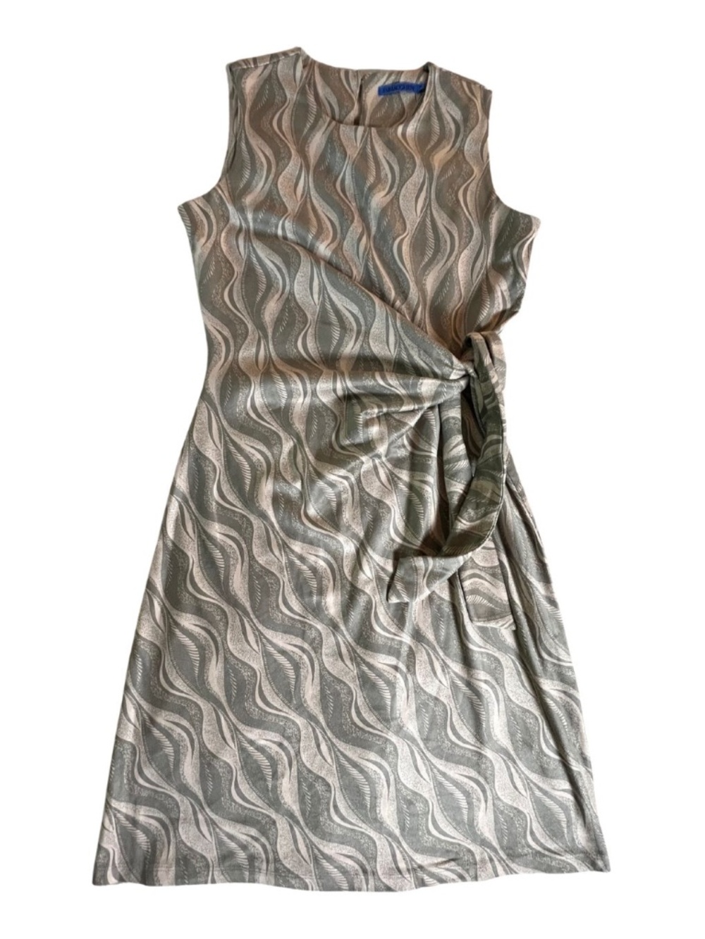 J. McLaughlin Women's Knee-Length Sleeveless Dress Side Knot Detail